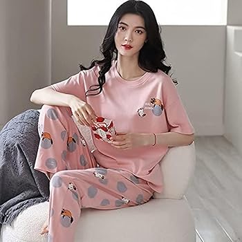 新品 タグ付 CAT柄 パジャマ 上下セット 半袖 猫 ピンク 71WUwIQ5J8L._UY350_.jpg